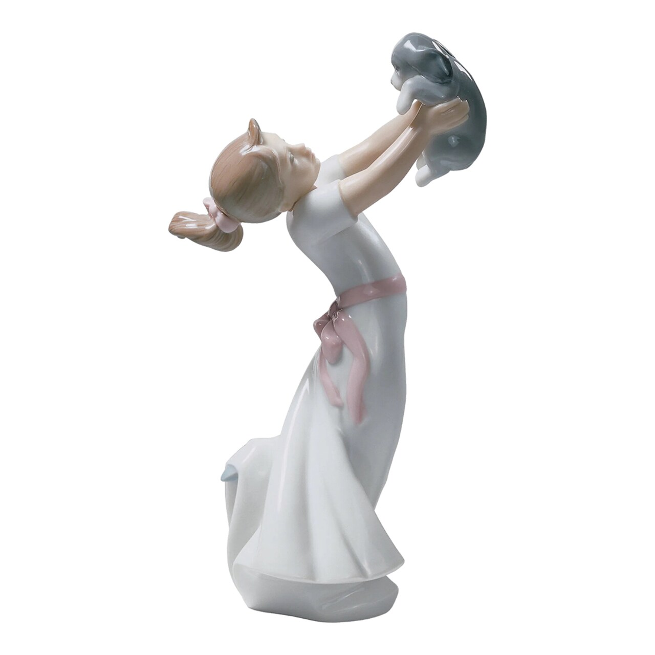Lladro The Best of Friends Porcelain Girl With Puppy Figurine